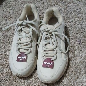 Ryka Cream Lace-Up Sneakers